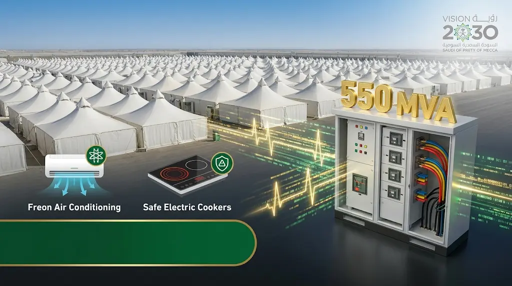شركة كدانة تعلن الجاهزية الكاملة لشبكات الكهرباء في المشاعر المقدسة لموسم حج 2026 بسعة 550 ميجا فولت أمبير