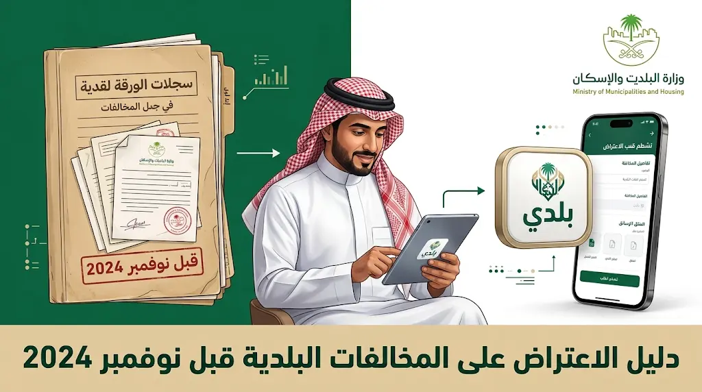 شروط قبول طلب الاعتراض على المخالفات البلدية قبل تاريخ 1 نوفمبر 2024 ورابط التقديم المباشر