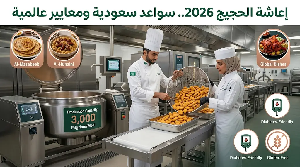 طهاة سعوديون يكشفون تفاصيل منظومة إعاشة الحجيج لعام 2026 بقدور ضخمة وتقنيات متطورة