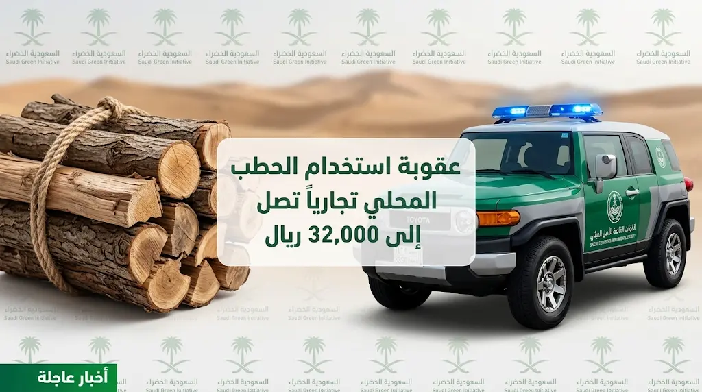 عقوبتها تصل لـ 32 ألف ريال.. الأمن البيئي يضبط مواطناً بحوزته حطب محلي في الرياض