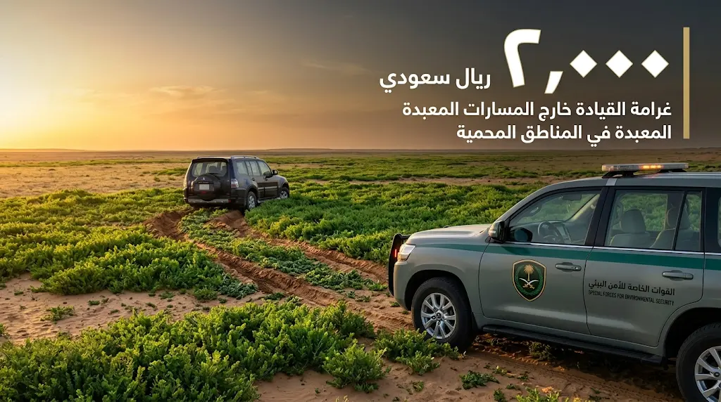 غرامة 2000 ريال.. الأمن البيئي يشدد العقوبة على دخول المركبات إلى الفياض والروضات المحمية.
