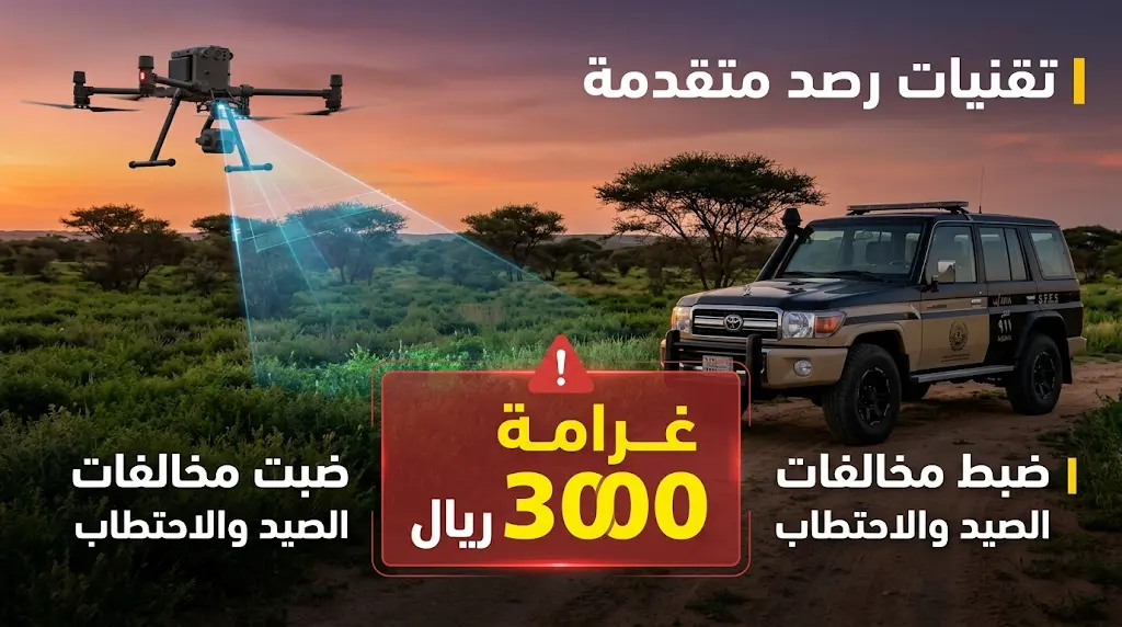 غرامة 3000 ريال وإحالة للجهات المختصة.. الأمن البيئي يضبط مخالفاً أشعل النار في أماكن محظورة