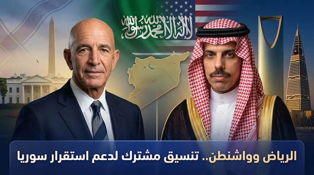 فيصل بن فرحان يستعرض مع المبعوث الأمريكي توم باراك تطورات الملف السوري وسبل دعم الاستقرار