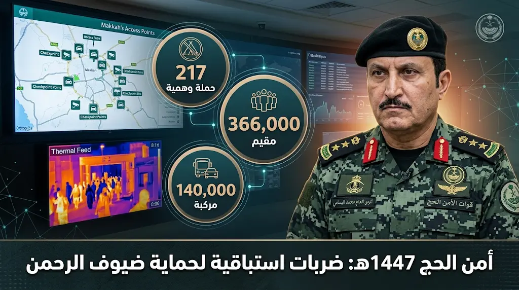 قوات أمن الحج تعلن ضبط 217 حملة وهمية وإعادة 366 ألف مقيم و140 ألف مركبة مخالفة