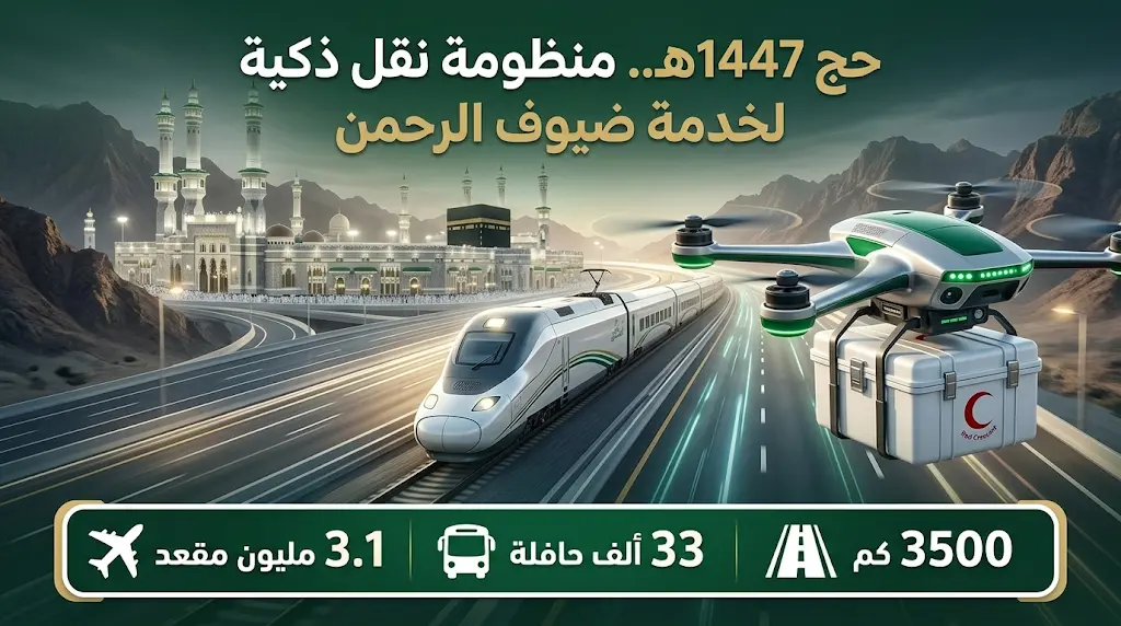 لأول مرة في تاريخ المواسم.. إطلاق "الدرونز" للخدمات الطبية وتطبيق النقل الترددي لحجاج الداخل في حج 1447هـ