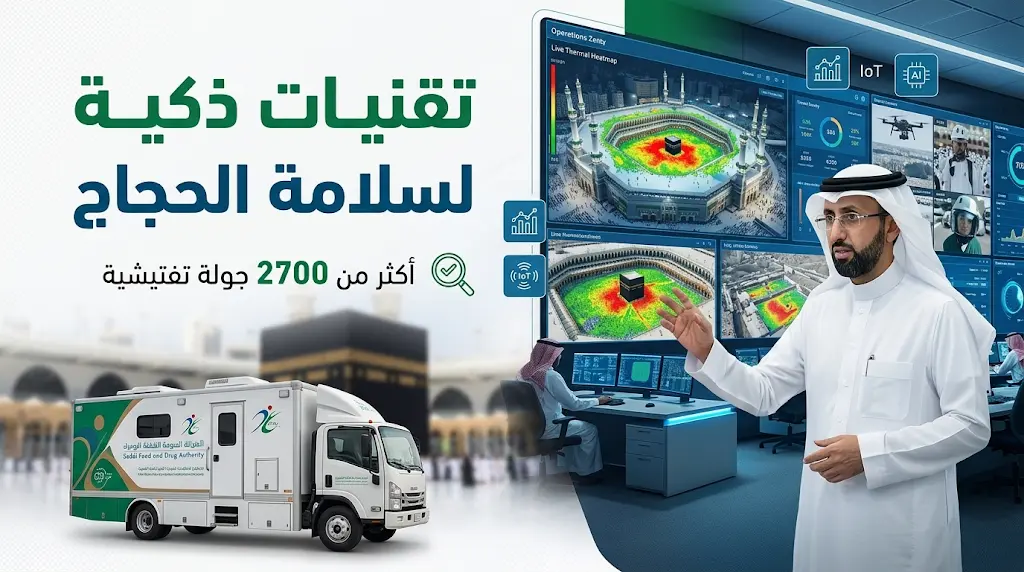 لأول مرة في تاريخ مواسم الحج الغذاء والدواء تطلق تقنية الكاميرات الذكية لتعزيز الرقابة الميدانية