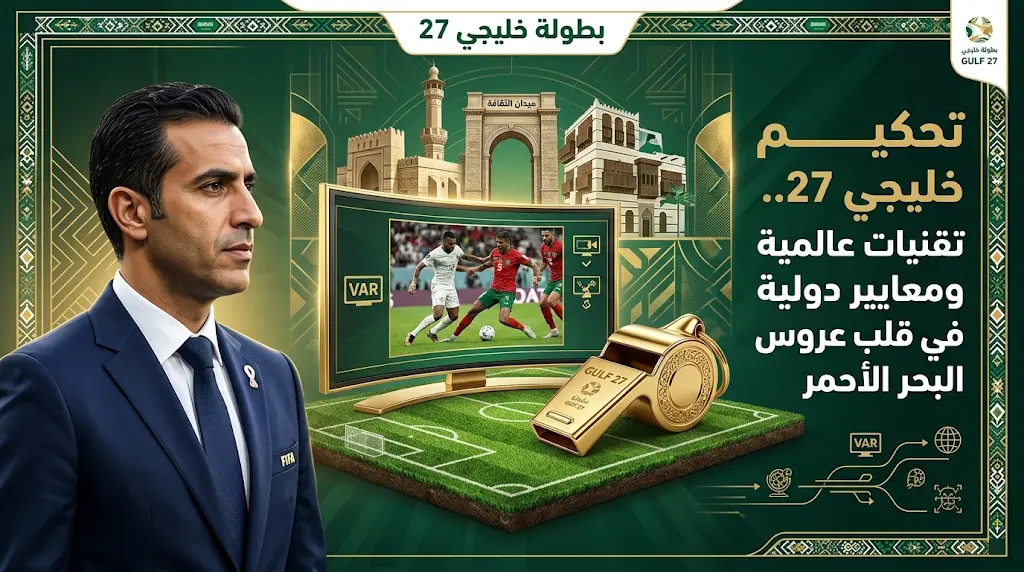 لجنة حكام خليجي 27 ترسم خارطة الطريق للعدالة التحكيمية في اجتماع حاسم بجدة