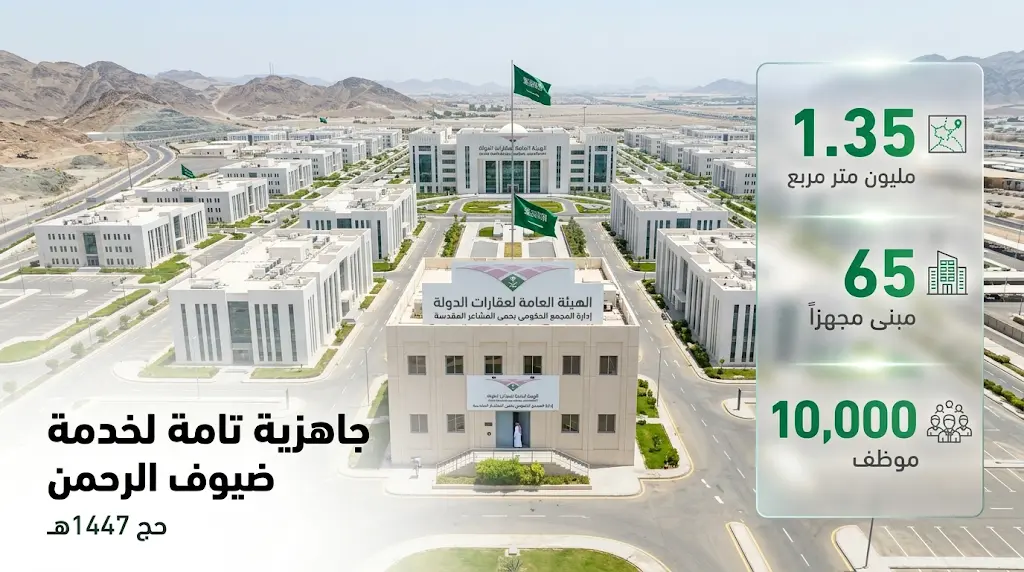 مجمع الدوائر الحكومية بحمى المشاعر المقدسة يستعد لاستقبال أكثر من 10 آلاف موظف لخدمة ضيوف الرحمن في موسم حج 1447هـ