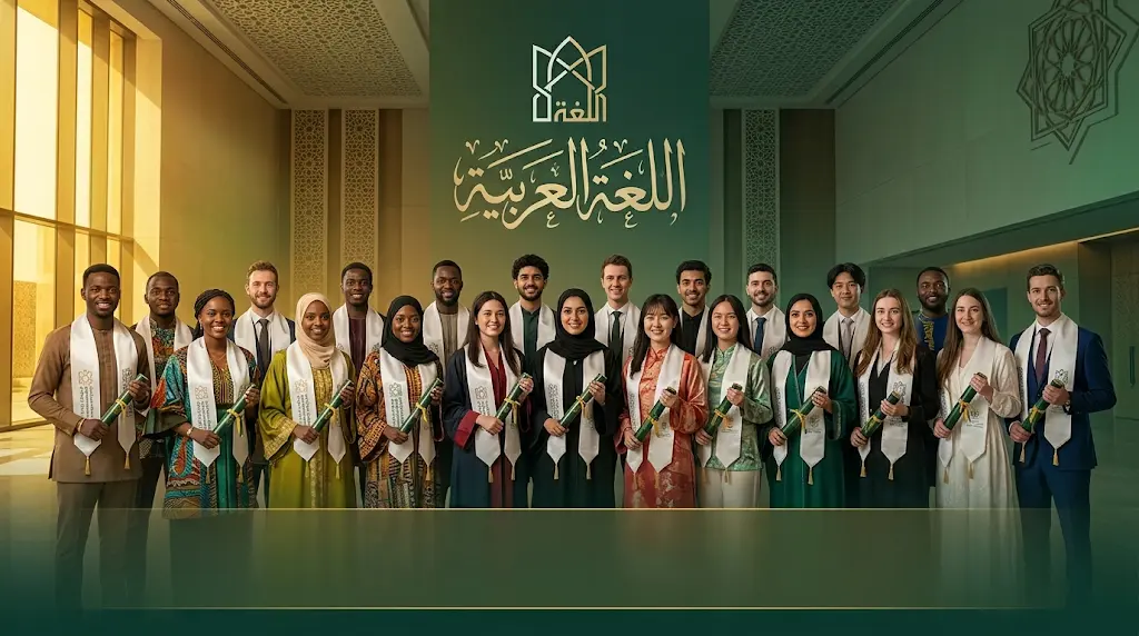 مجمع الملك سلمان العالمي للغة العربية يحتفي بتخريج 166 متعلمًا من 44 جنسية بمركز أبجد