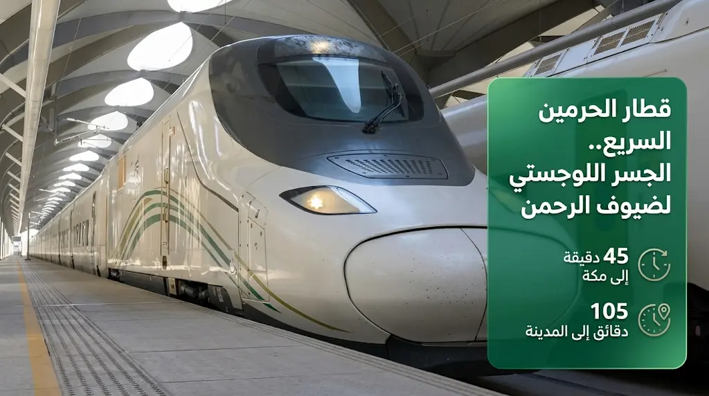 مدة الرحلة من مطار الملك عبدالعزيز إلى مكة المكرمة عبر قطار الحرمين السريع في موسم حج 1447