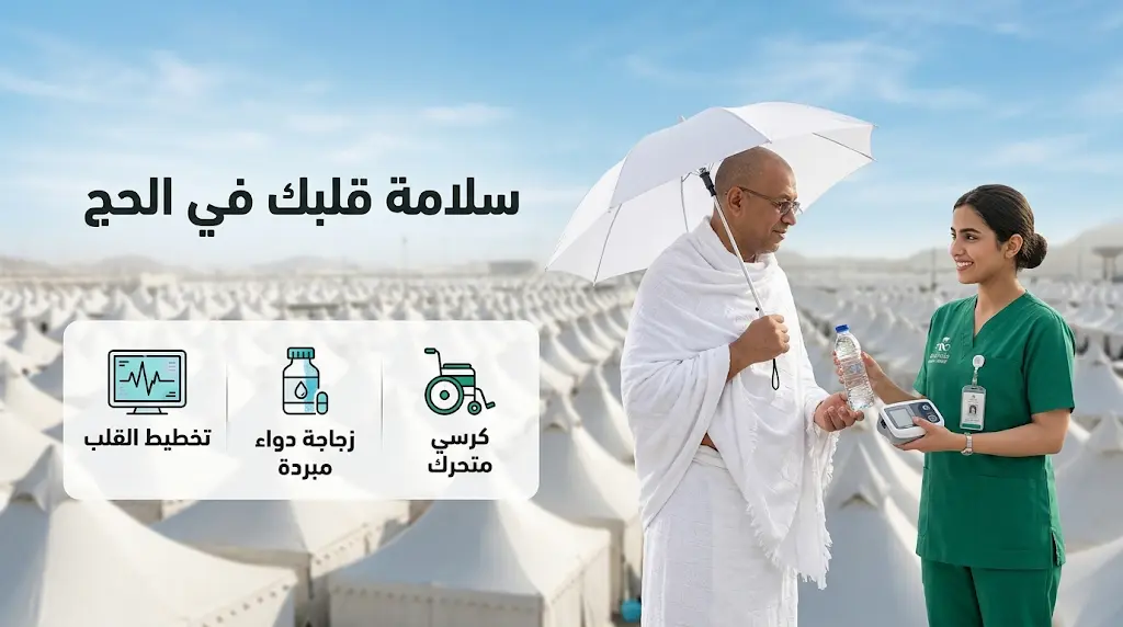 مستشفى الملك عبد العزيز بمكة المكرمة يصدر توجيهات طبية نهائية لضمان سلامة ضيوف الرحمن من مرضى القلب في حج 1447هـ