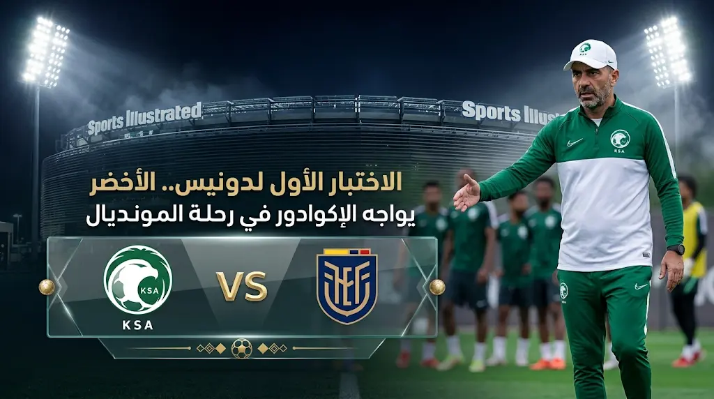 موعد مباراة السعودية والإكوادور الودية 2026 والقنوات الناقلة وتفاصيل معسكر نيويورك