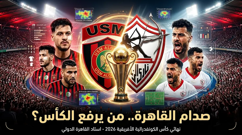 نتيجة مباراة الزمالك ضد اتحاد العاصمة.. الذكاء الاصطناعي يتوقع الفائز في نهائي كأس الكونفدرالية 2026