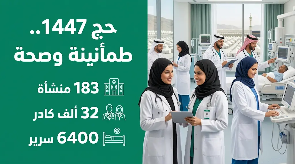 وزارة الصحة السعودية تؤكد خلو موسم حج 1447هـ من أي تفشيات وبائية أو أمراض معدية