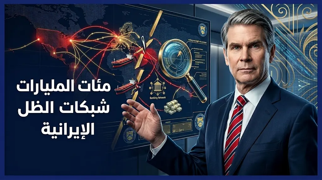 وزير الخزانة الأمريكي يعلن اعتراض مئات المليارات من التدفقات المالية الإيرانية غير المشروعة وتفكيك شبكات الظل المصرفية