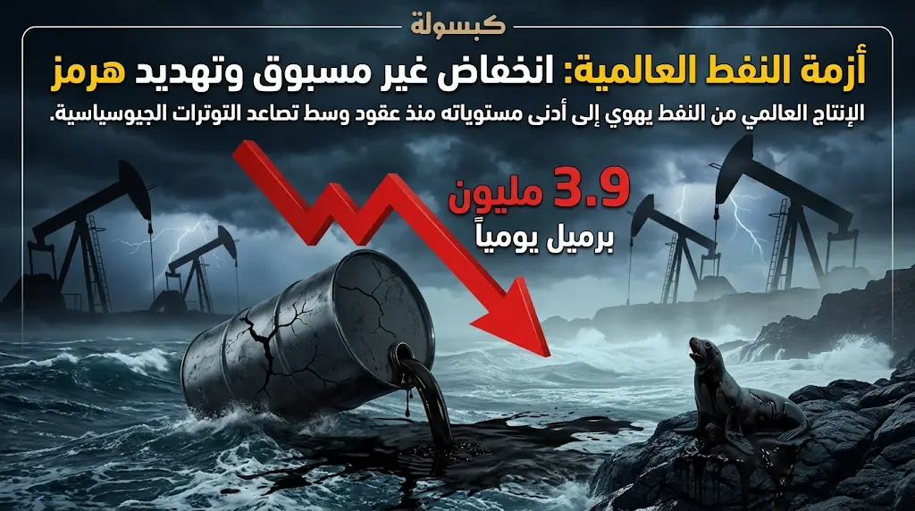 وكالة الطاقة الدولية تحذر: انخفاض غير مسبوق في إمدادات النفط العالمية بـ 3.9 مليون برميل يومياً بسبب تهديدات مضيق هرمز