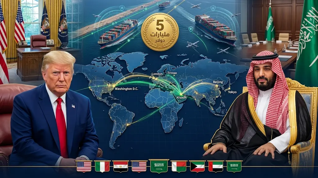 ولي العهد يقود اتصالاً هاتفياً جماعياً مع الرئيس ترمب وقادة المنطقة لتفعيل استثمارات بمليارات الدولارات وتأمين الممرات المائية