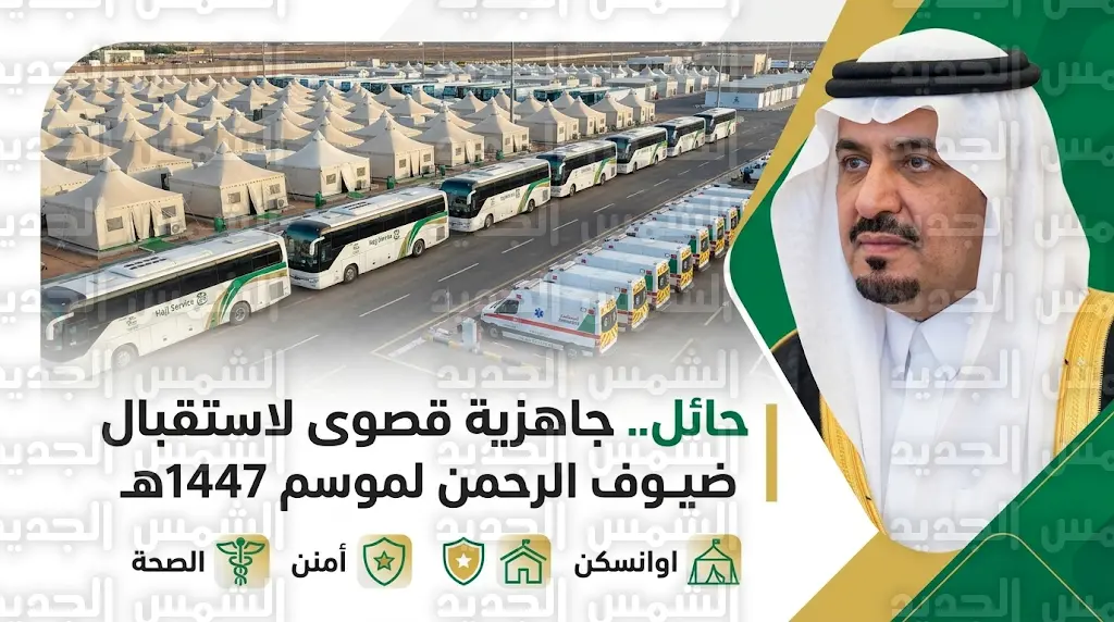 أمير حائل يتابع الاستعدادات النهائية لاستقبال حجاج بيت الله الحرام العابرين لطرق المنطقة