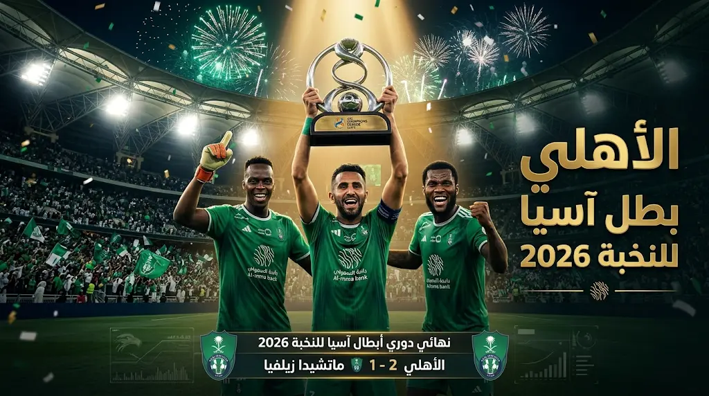 الأهلي السعودي يتربع على عرش آسيا رسمياً بلقب دوري أبطال آسيا للنخبة 2026 في ليلة تاريخية بجدة