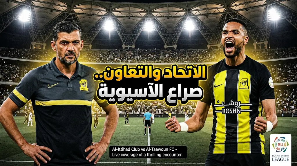 الاتحاد يواجه التعاون في الجولة 30 من دوري روشن بطموحات المربع الذهبي وتشكيل هجومي بقيادة يوسف النصيري