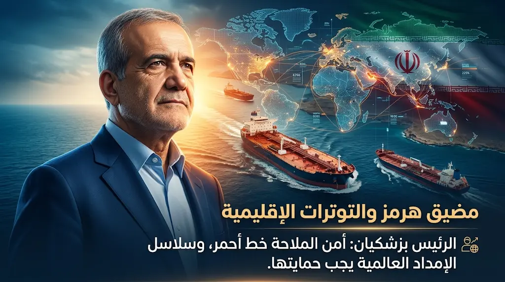 الرئيس الإيراني يحذر من التبعات الخطيرة للحصار البحري الأمريكي على أمن الخليج ومضيق هرمز