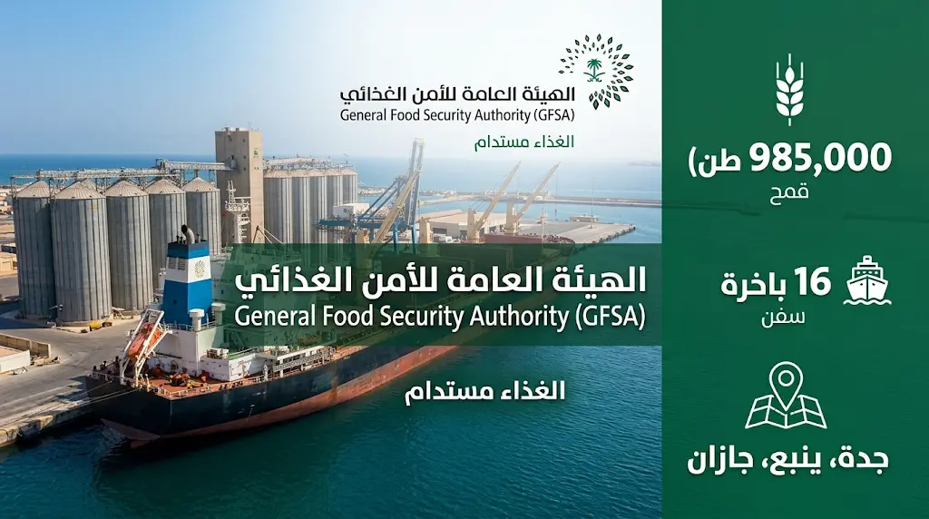 السعودية تعزز مخزونها الاستراتيجي بترسية الدفعة الثالثة من القمح لتأمين احتياجات الاستهلاك المحلي