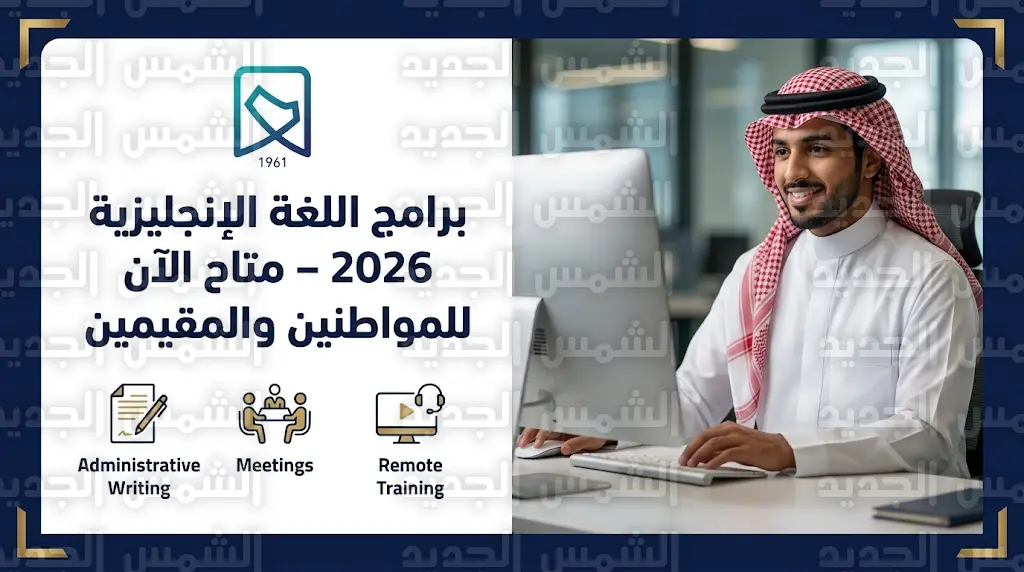 برامج معهد الإدارة العامة للغة الإنجليزية 2026: المسارات التدريبية المتاحة ومواعيد التسجيل