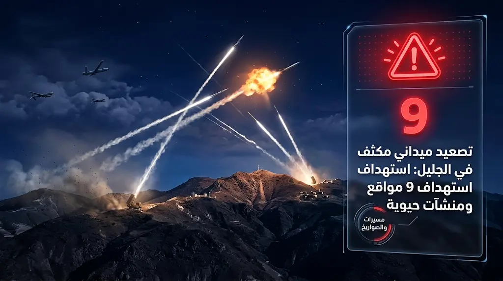 تطورات ميدانية متسارعة في الجليل الغربي إثر اختراق جوي ورشقات صاروخية من الأراضي اللبنانية