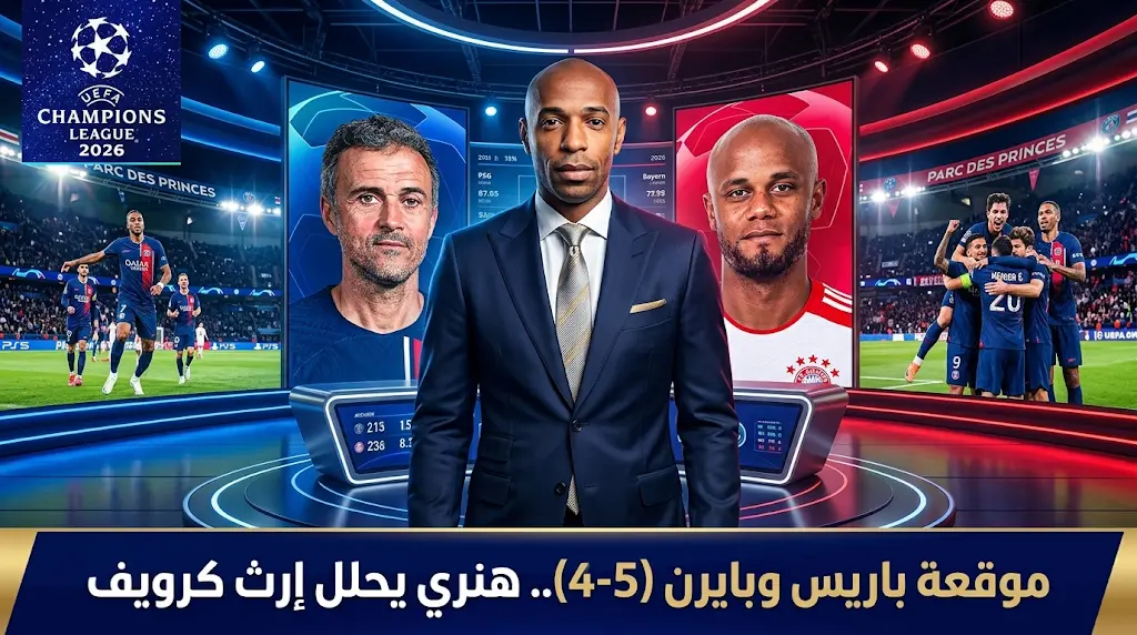 تيري هنري يكشف سر خماسية باريس في شباك بايرن ميونخ وعلاقتها بإرث يوهان كرويف