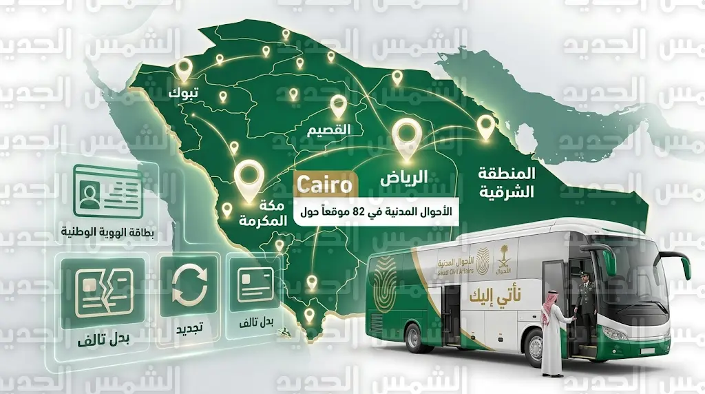 خريطة انتشار الوحدات المتنقلة للأحوال المدنية في 82 موقعاً بالمملكة 2026 - 1447