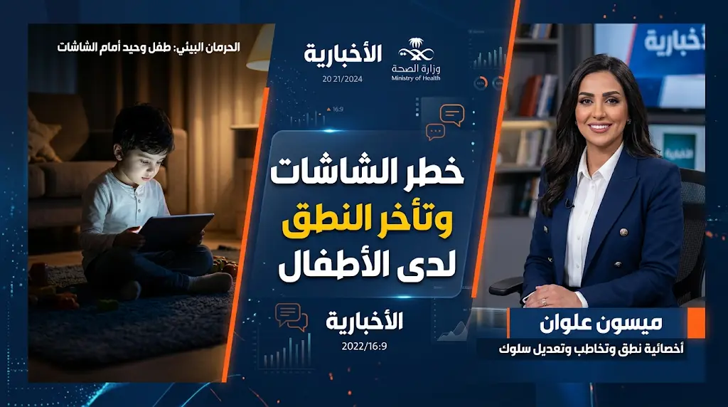 خطر الحرمان البيئي يهدد مهارات الأطفال اللغوية بسبب إدمان الشاشات وغياب التفاعل الأسري المباشر