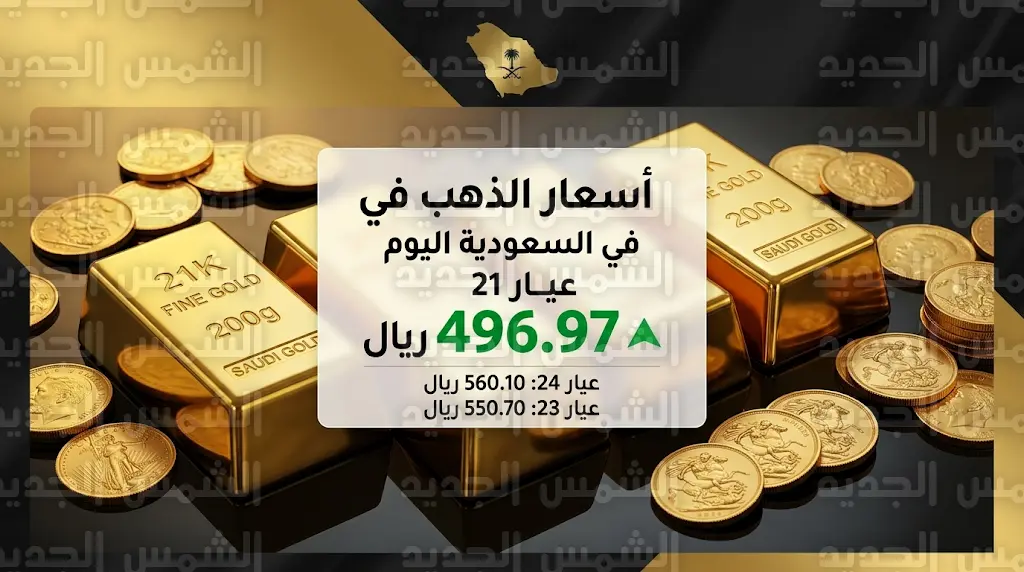 سعر الذهب اليوم في السعودية السبت 25-4-2026 وعيار 21 يسجل مستويات جديدة