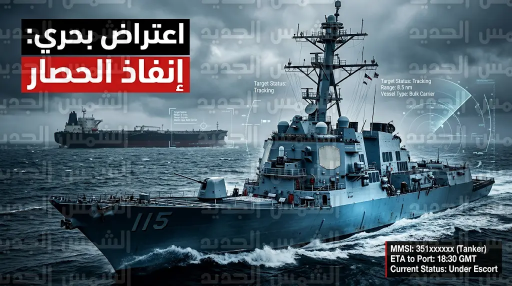 سنتكوم تعلن اعتراض سفينة إيرانية وتوجيه 34 أخرى ضمن عمليات تشديد الحصار البحري