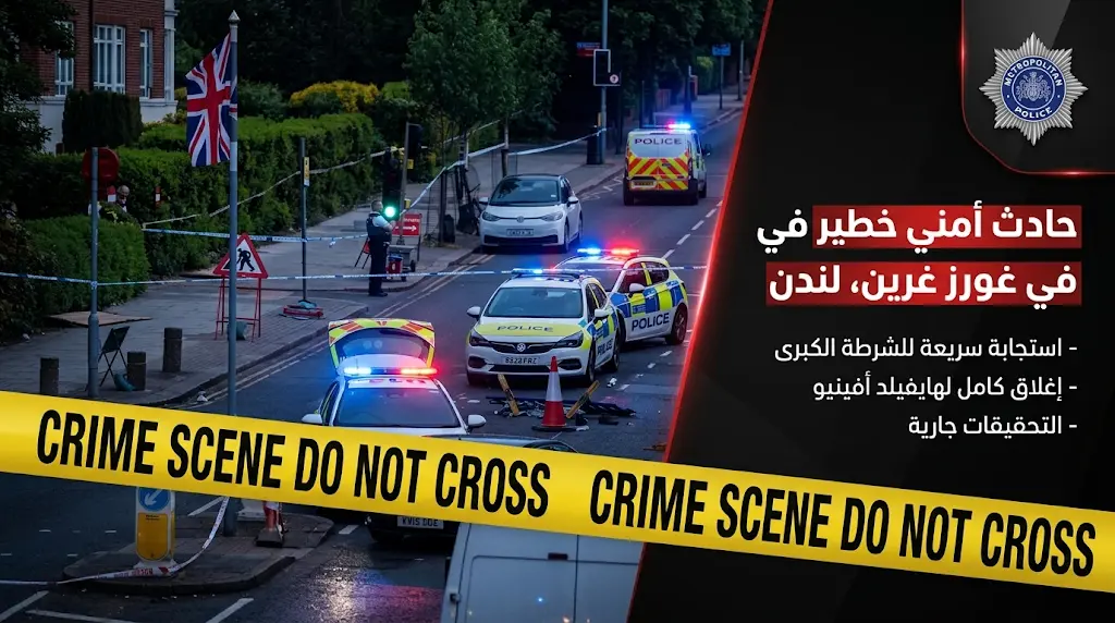 شرطة لندن تعلن حادث طعن غولدرز غرين عملاً إرهابياً وتكشف تفاصيل اعتقال المنفذ