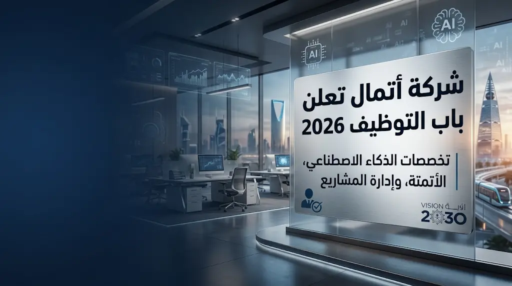 شركة أتمال تعلن رسمياً فتح باب التوظيف في تخصصات الذكاء الاصطناعي والأتمتة بالرياض