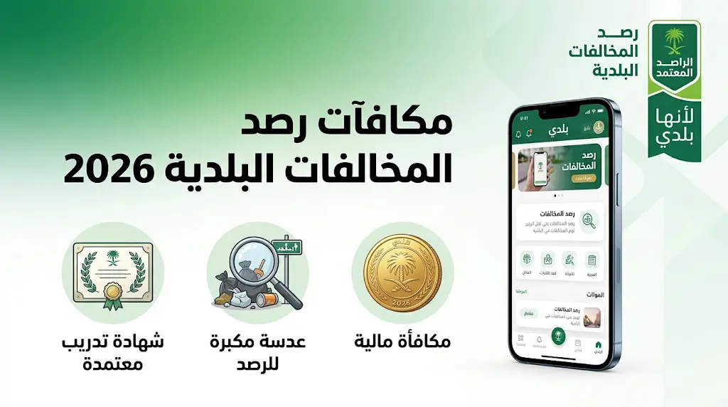 شروط استحقاق المكافأة المالية للمبلغين 2026 عبر منصة بلدي وأمانة المنطقة الشرقية