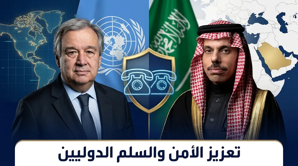 غوتيريش يشيد بالدور الريادي للمملكة في دعم الأمن والسلم الدوليين خلال اتصال هاتفي بوزير الخارجية