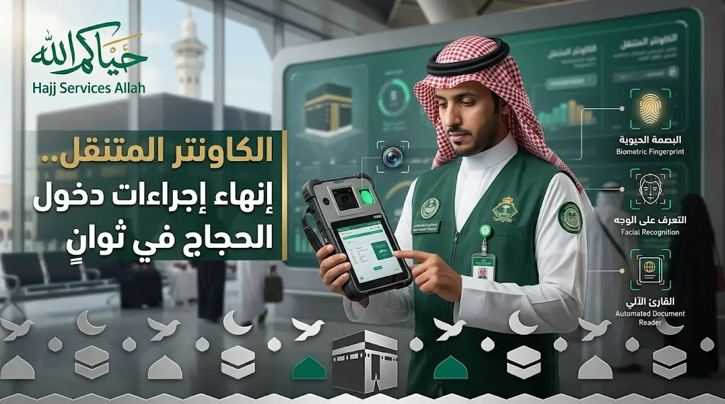 لخدمة ضيوف الرحمن.. الجوازات تفعل "الكاونتر المتنقل" لإنهاء إجراءات دخول الحجاج في ثوانٍ معدودة