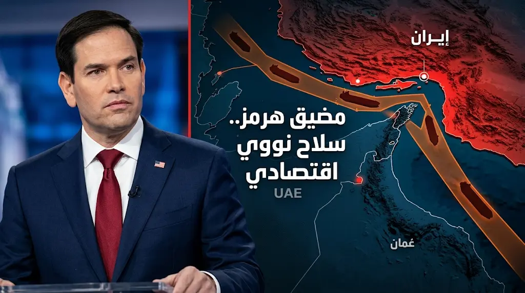 ماركو روبيو يصف تحركات إيران في مضيق هرمز بأنها سلاح نووي اقتصادي ضد دول العالم
