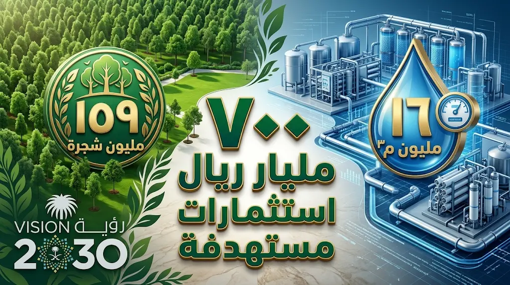 منظومة البيئة والمياه السعودية تحقق قفزة تاريخية في الأمن الغذائي وتطرح فرصاً استثمارية بـ 700 مليار ريال