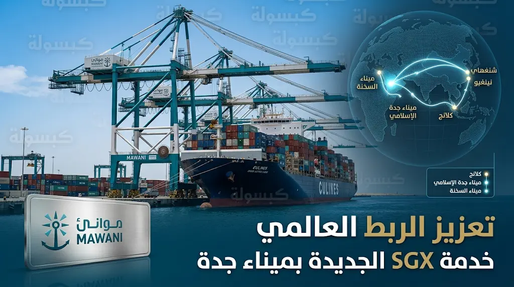 موانئ تعلن إضافة خدمة الشحن الجديدة SGX لميناء جدة الإسلامي لتعزيز الربط مع الصين وماليزيا ومصر