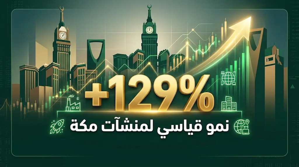 نمو منشآت القطاع الخاص في مكة المكرمة يتجاوز 129% منذ عام 2020 وحتى 2026