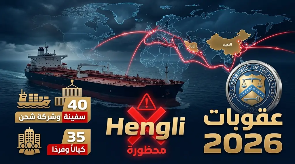 واشنطن تدرج شركة هنغلي الصينية و40 سفينة من أسطول الظل ضمن قائمة العقوبات الجديدة