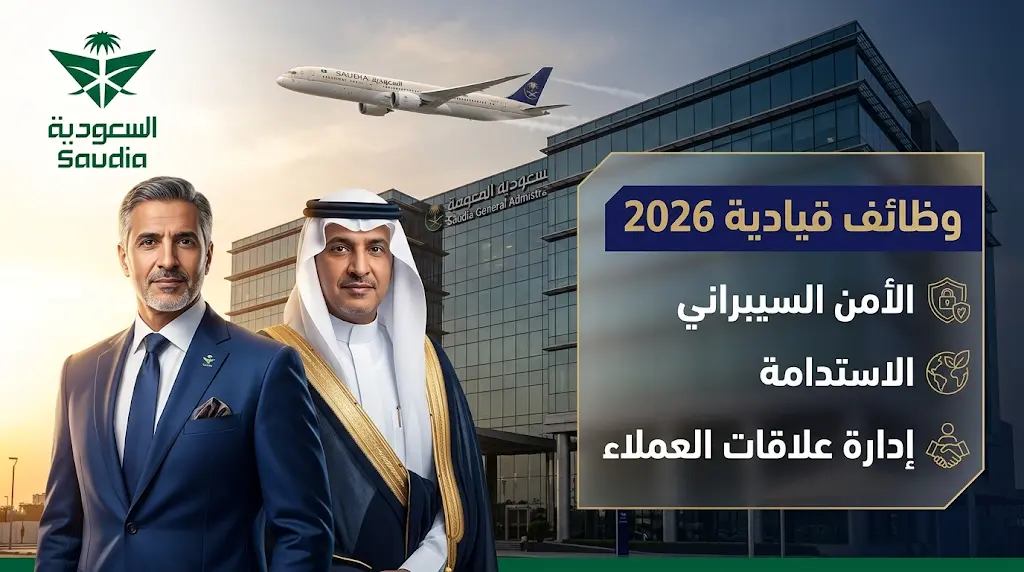وظائف الخطوط السعودية 2026: قائمة التخصصات القيادية المطلوبة ورابط التقديم الرسمي