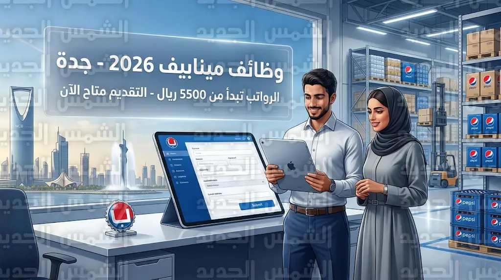 وظائف شركة بيبسي مينابيف 2026 برواتب تبدأ من 5500 ريال للجنسين في جدة
