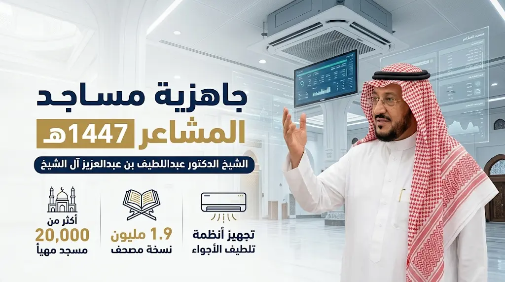 20 ألف مسجد و 1.4 مليون مادة توعوية.. تفاصيل جاهزية وزارة الشؤون الإسلامية لحج 1447هـ.