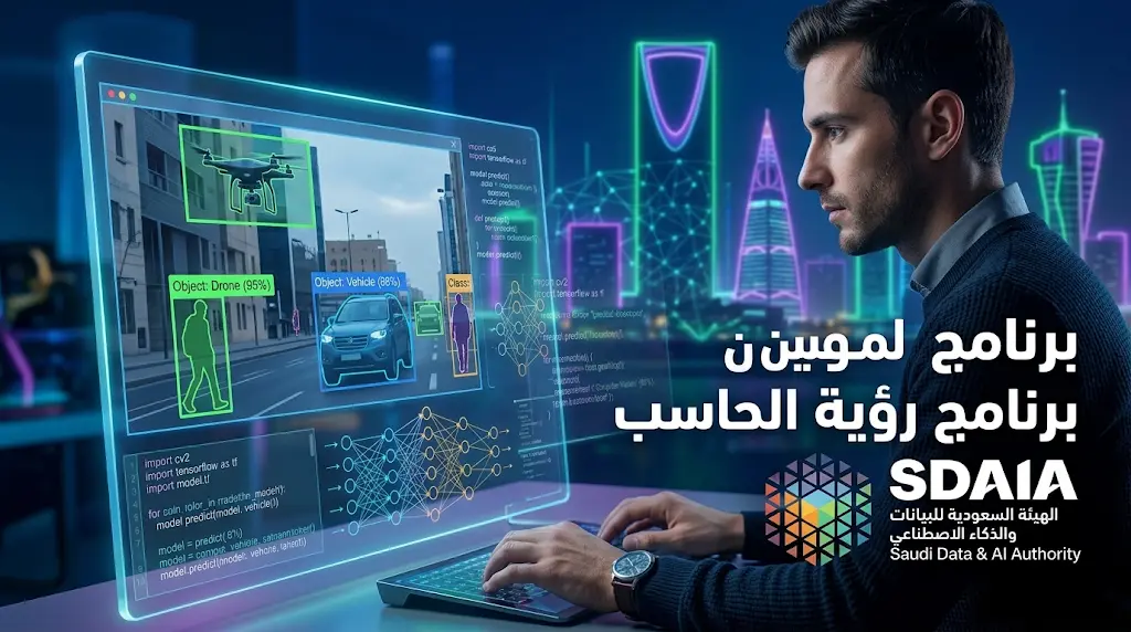 أكاديمية سدايا تفتح باب التسجيل في برنامج "رؤية الحاسب للمطورين" (الموعد النهائي 10 مايو 2026).