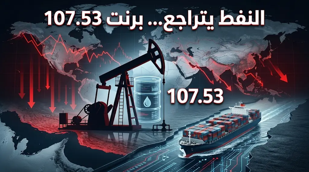 إعلان أمريكي لتحرير سفن مضيق هرمز يقود لتراجع فوري في أسعار النفط (برنت عند 107.53 دولارات).