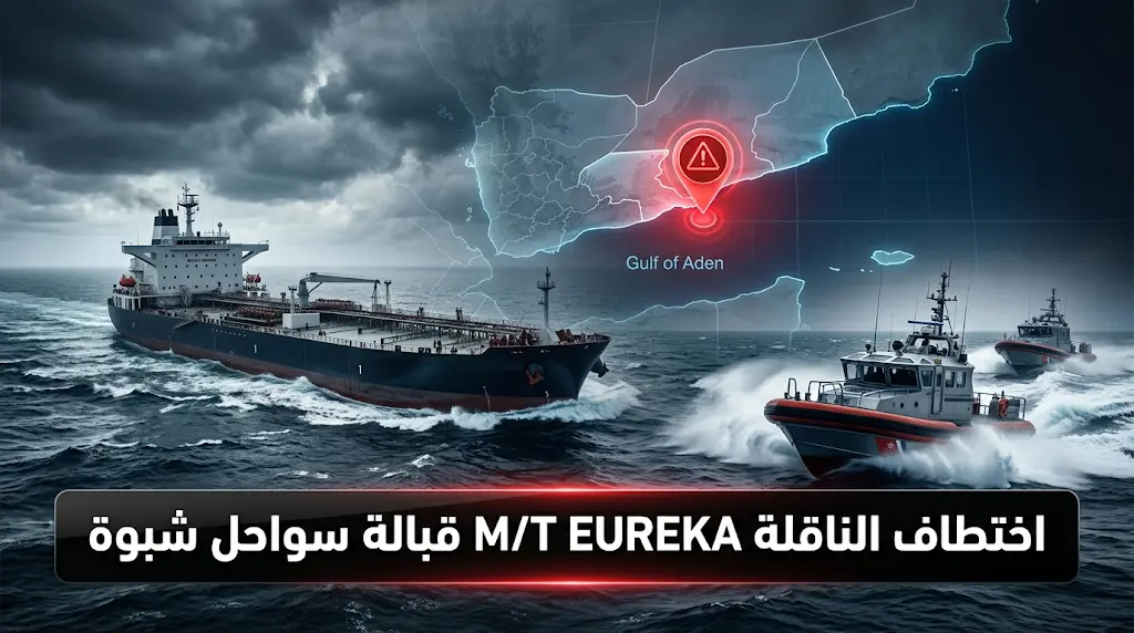 اختطاف ناقلة النفط M/T EUREKA قبالة سواحل شبوة واستنفار أمني واسع في خليج عدن