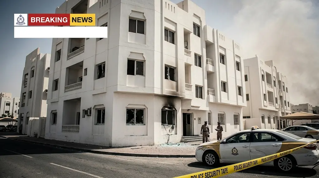 استهداف مباشر لمبنى سكني في ولاية بخاء العمانية يسفر عن إصابة وافدين وأضرار مادية